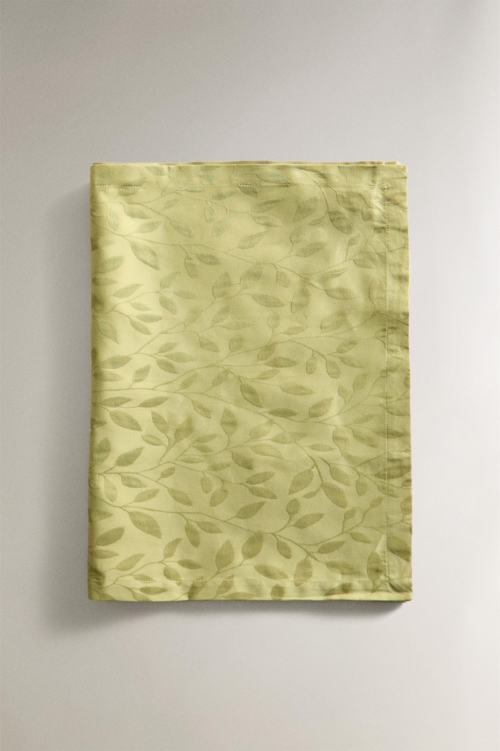 CHEMIN DE TABLE JACQUARD VÉGÉTAL